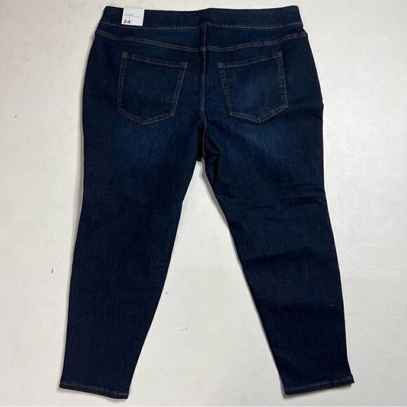 Lane Bryant | NWT High Rise Darker Denim Jeggings 24 Petite - Picture 3 of 4